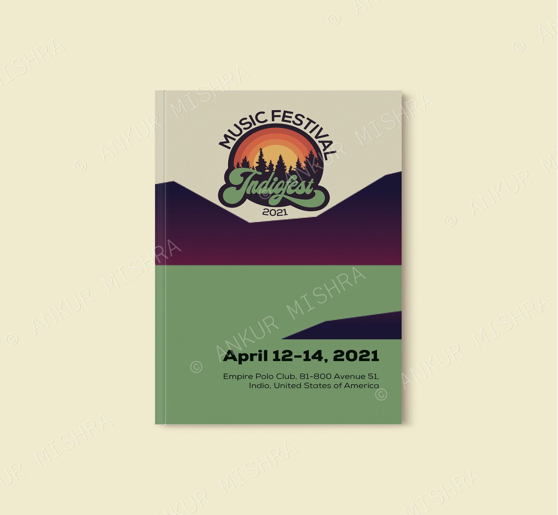 Indiofest festival poster, April 12–14