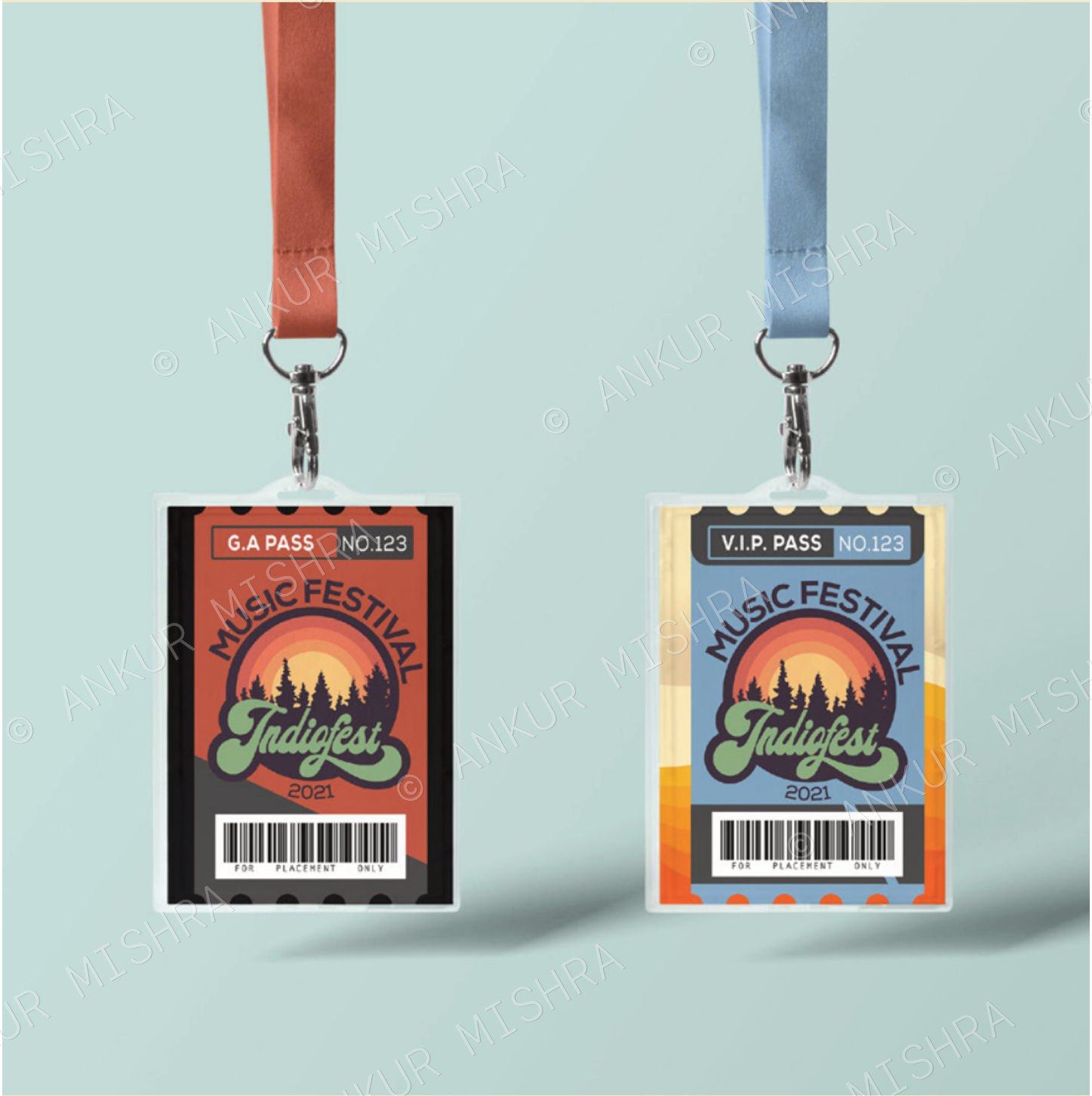 Indiofest lanyard passes