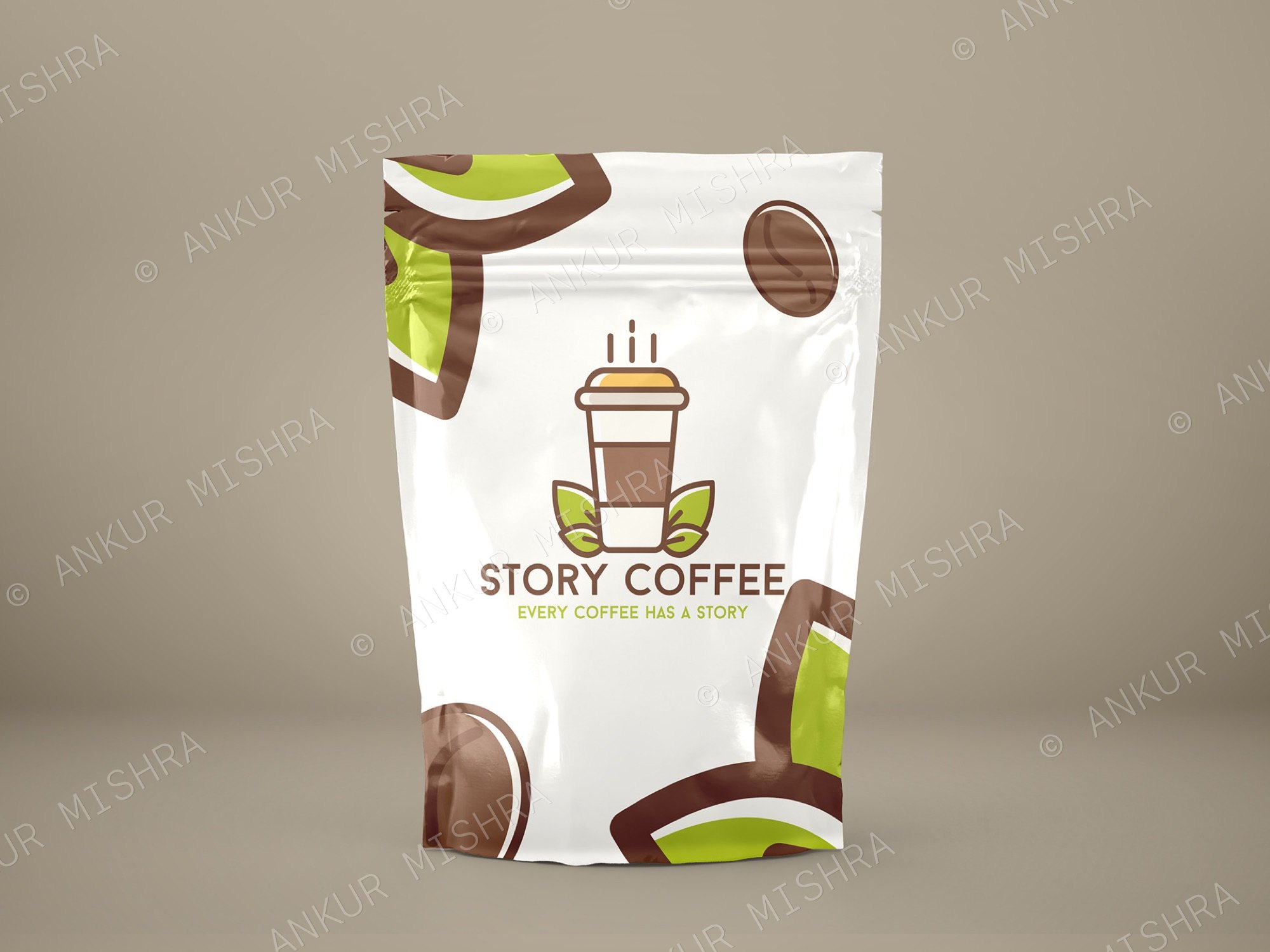 Story Coffee bean pouch packaging